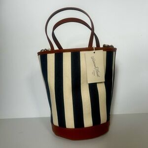 Striped Bucket Tote